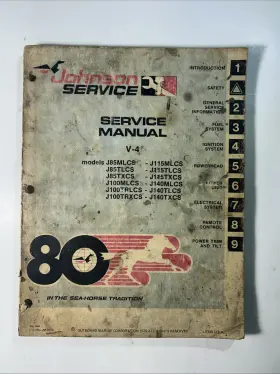 Jm-8010 Evinrude Service Manual Johnson/evinrude 85 115 100 140 Hp V4 Models