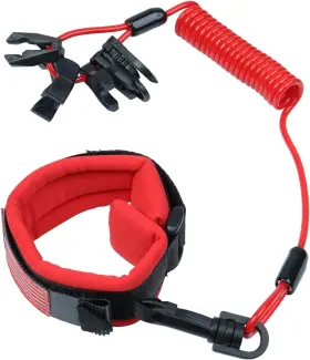 Gzztores 5235 Universal Boat Kill Switch Keys Lanyard Wrist Strap Outboard Jet Ski Cord