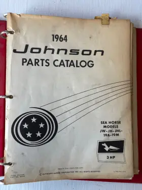 380183 Johnson 1964 Outboard Parts Catalogs 3-90hp Lot Of 11 Set Bn42