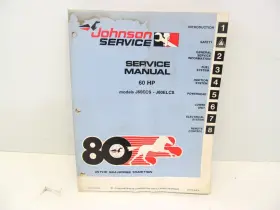 J60elcs Johnson Jm-8008 1980 Service Manual Outboards 60 Hp J60ecs