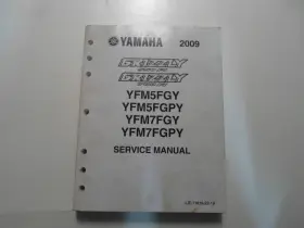 Lit-11616-22-19 2009 Yamaha Grizzly 550 700 Fi Yfm5fgy Yfm5fgpy Yfm7fgy Yfm7fgpy Service Manual