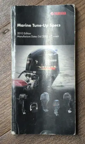 Lit-18559-06-10 Yamaha Marine Tune-up Specs 2005-2010 - 2010 Edition