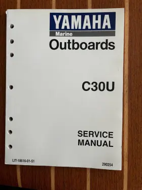 Lit-18616-01-51 Vintage Nos Yamaha Outboard C30u Shop Service Manual