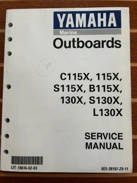 Lit-18616-02-03 1999 Yamaha Outboard Service Manual C115x S115x B115x S130x 130x