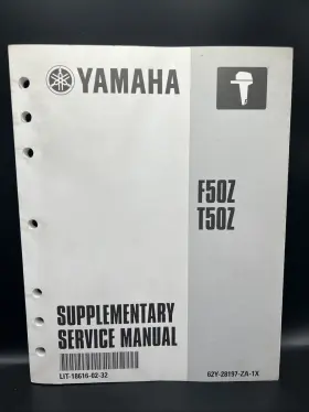 Lit-18616-02-32 Yamaha Service Manual F50z T50z Supplementary