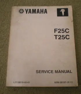 Lit-18616-02-61 2003 Yamaha Outboard Service Manual F25c T25c