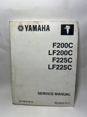Lit-18616-02-76 Yamaha F200c Lf200 F225c Lf225c Outboard Engine Service Manual