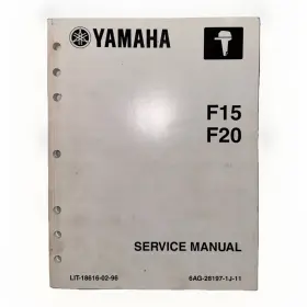 Lit-18616-02-96 2006 Yamaha Outboard Service Manual F15 F20