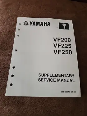 Lit-18616-03-32 Yamaha Vf200 225 250 Supplementary Service Manual
