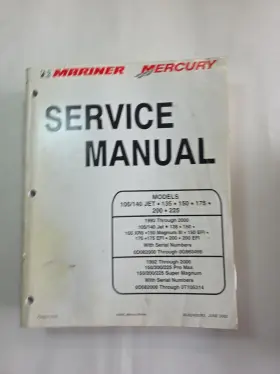 Mariner Mercury 90-854903r3 Service Manual 105-225 Hp Outboard 1992-2000 Pn