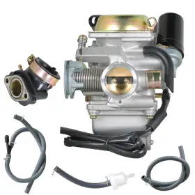 437038 Menbager Carburetor And Intake Manifold Boot For Yerf Dog Spiderbox Gy6 150cc Gx150