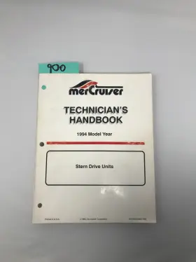 Mercruiser 90-42227-4 1985 Mercury Alpha One 120 140 Operation And Maintenance Manual