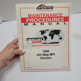 Mercruiser 90-861359980 Operating Maintenance Procedures Manual 1998 454 Mag Mpi Horizon