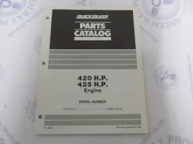 Mercury 16286 90-16286 Quicksilver Mercruiser 420-425 Hp Engine Parts Catalog