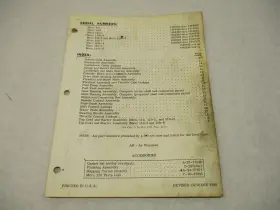Mercury 31945 90-31945 1965 Merc 110 9.8 Hp Model Outboard Parts Manual Catalog