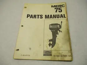 Mercury 67175 90-67175 1976 Merc 75 7.5 Hp Model Outboard Parts Manual Catalog