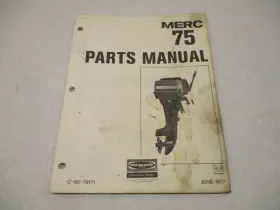Mercury 79171 90-79171 1977 Merc 75 7.5 Hp Model Outboard Parts Manual Catalog