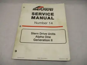 90-818177-1 Mercury 818177-1 796 Mercruiser Service Manual 14 Sterndrive Units Alpha 1 Gen Ii 199