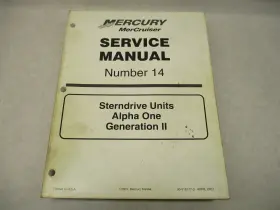 90-818177-3 Mercury 818177-3 5 Mercruiser Service Manual 14 Sterndrive Units Alpha 1 Gen Ii 1991-01