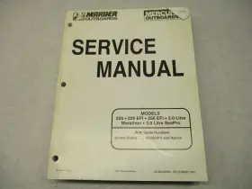 90-822900r3 Mercury 822900r3 5 Mariner Outboard Service Manual 225-250 Efi 3.0l Seapro 94-9