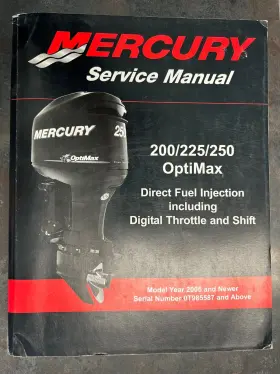 856252t00 Mercury C3 Service Manual 200/225/250 Optimax S/n 0t985587 And Up Used