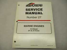 90-861784 Mercury 861784 2 998 Mercruiser Service Manual 27 For Marine V-8 Diesel D7.3l D-tronic