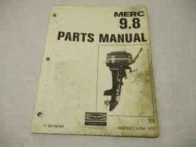 Mercury 86199 90-86199 1979 Merc 9.8 Hp Model Outboard Parts Manual Catalog
