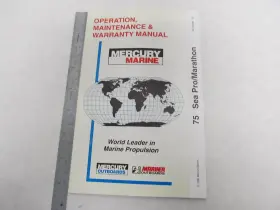 90-10182990 Mercury 398 Mariner Outboard Operators Manual 75 Sea Pro 1998