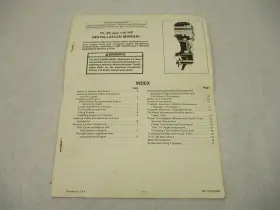 90-11026 Mercury 884 Outboard Engine Installation Manual For 75 90 115 Hp