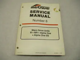 90-12934-1 Mercury 90-129341 194 Mercruiser Service Manual #6 Stern Drive Units R Mr Alpha One Ss