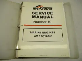 90-14693 Mercury 3 586 Mercruiser Service Repair Manual 10 Gm 4 Cylinder Marine Engines