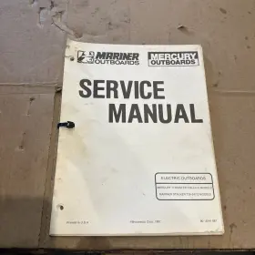 90-18141 Mercury 887 Mariner Electric Outboard Service Repair Manual 1988