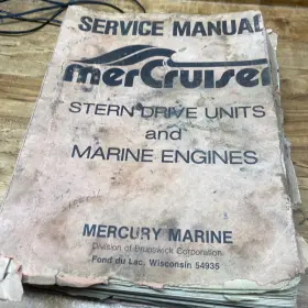 90-34232 Mercury Mercruiser Stern Drive And Marine Engine Service Manual 1970s For Boats