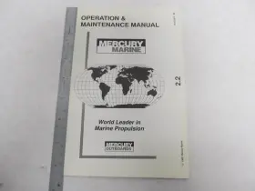 90-44113870 Mercury 386 Outboard Operation And Maintenance Manual For 2.2 Hp