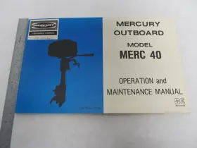 90-75453 Mercury 1976 Outboard Operation And Maintenance Manual Merc 40
