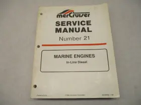 90-806934 Mercury 5 1194 Mercruiser Service Repair Manual #21 For In-line Diesel Engines