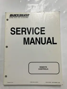 90-814705r2 Mercury 1998 Quicksilver Remote Controls Service Repair Manual