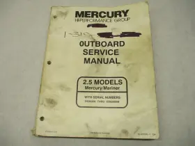 90-815595-1 Mercury 294 1994 Mariner Outboard Service Repair Manual 2.5 Models