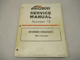 90-816462 Mercury 695 4 Mercruiser Service Repair Manual 13 Gm Cylinder Marine Engines