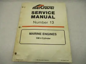 90-816462 Mercury 695 5 Mercruiser Service Repair Manual 13 Gm 4-cyl Marine Engines 1990-9