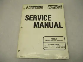 90-817643-1 Mercury 1192 1992 Mariner Outboard Service Repair Manual 50-60 Hp