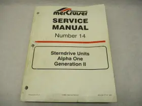 90-818177-2 Mercury 897 Mercruiser Service Manual Number 14 Sterndrive Alpha1 Gen Ii