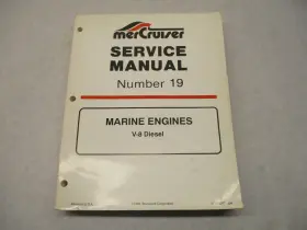 90-823227 Mercury 6 194 Mercruiser Service Repair Manual #19 For V-8 Diesel Marine 1994-95