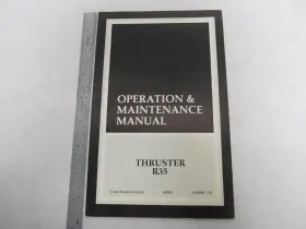 90-824485 Mercury 824485 92 Thruster R35 Electric Outboard Operation And Maintenance Manual