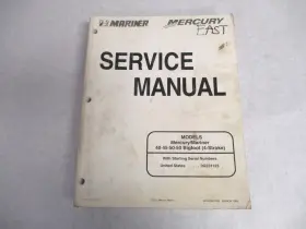 90-828631r3 Mercury 5 Mariner Outboard Service Repair Manual 40 45 50 4s Bigfoot