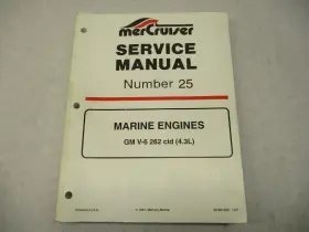 90-861328 Mercury 3 1297 Mercruiser #25 Service Manual Marine Engines Gm V-6 262 Cid 4.3l