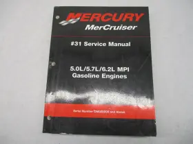 90-864260 Mercury 3 Mercruiser Gasoline Engines #31 Service Manual 5.0/5.7/6.2l Mp