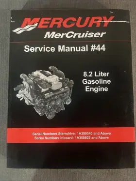 90-879172243 Mercury 2011 Mercruiser Gasoline Engine #44 Service Manual 8.2l