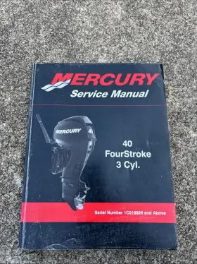 90-899974 Mercury 2009 Outboard Service Repair Manual 40 Hp Fourstroke 3 Cyl
