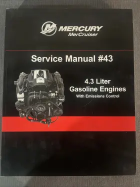 90-8m0041669 Mercury 2014 Mercruiser #43 Service Manual 4.3l Gasoline Engines